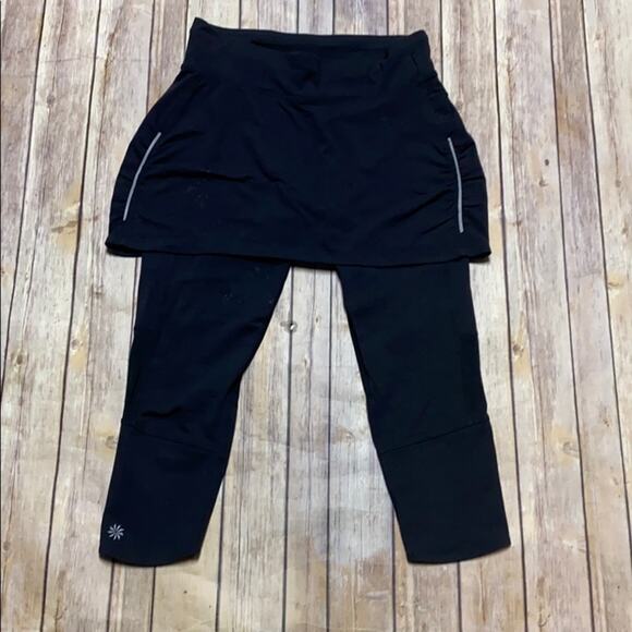 Athleta Skirt Leggings  2 in 1 Capri Skort Skirt Legging Contender S - Picture 1 of 4